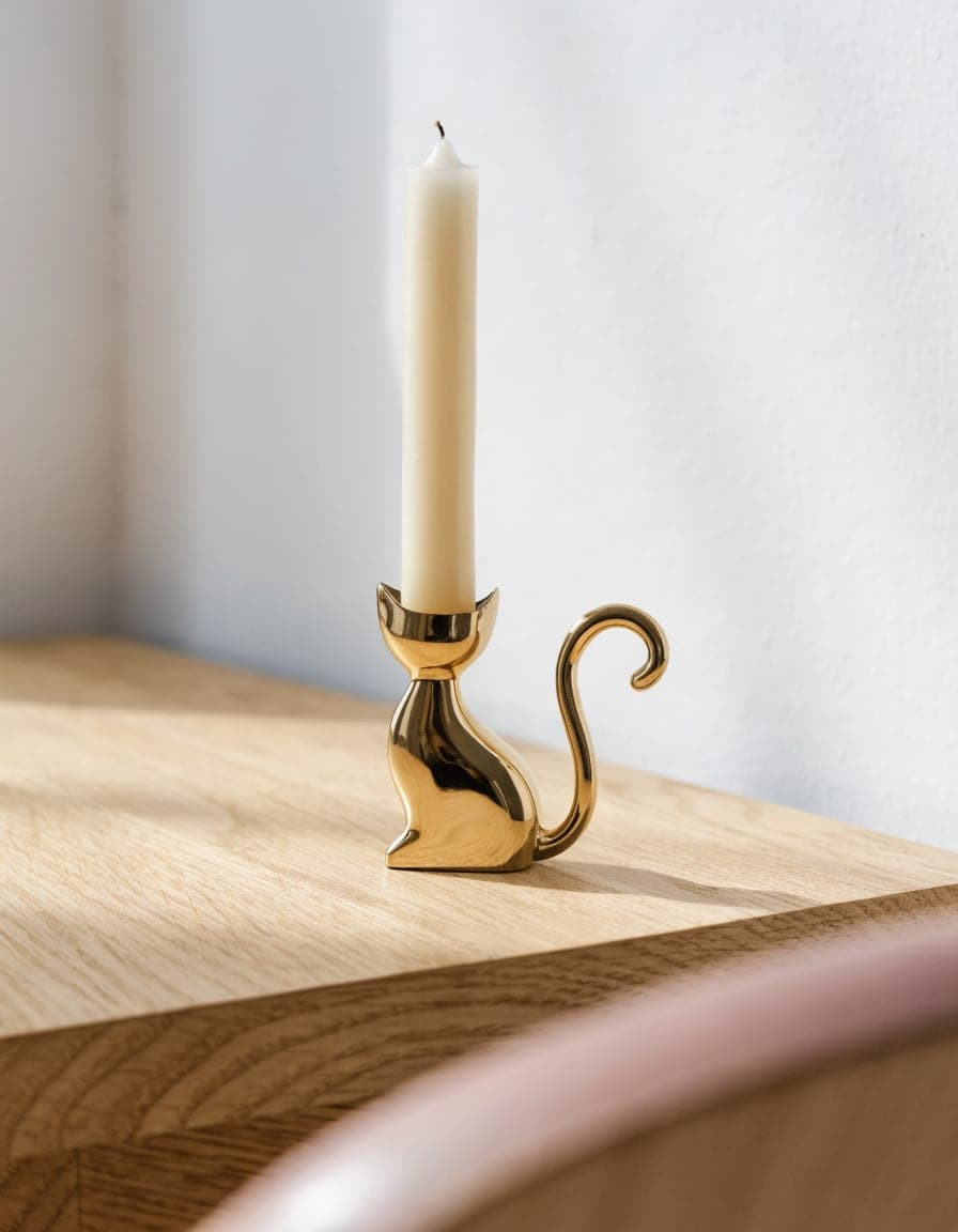 Cat Candle Holder