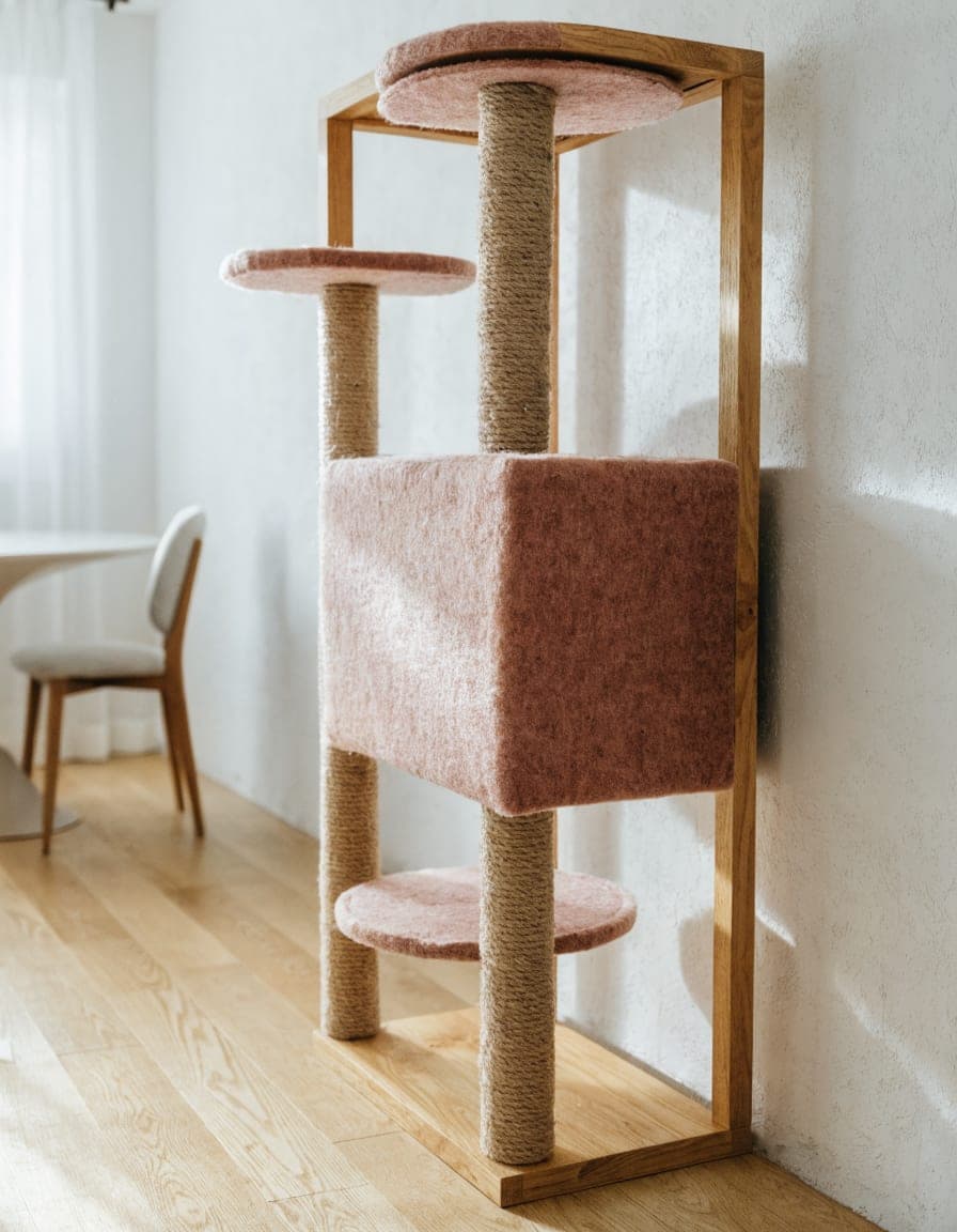Oak Frame Cat Tree