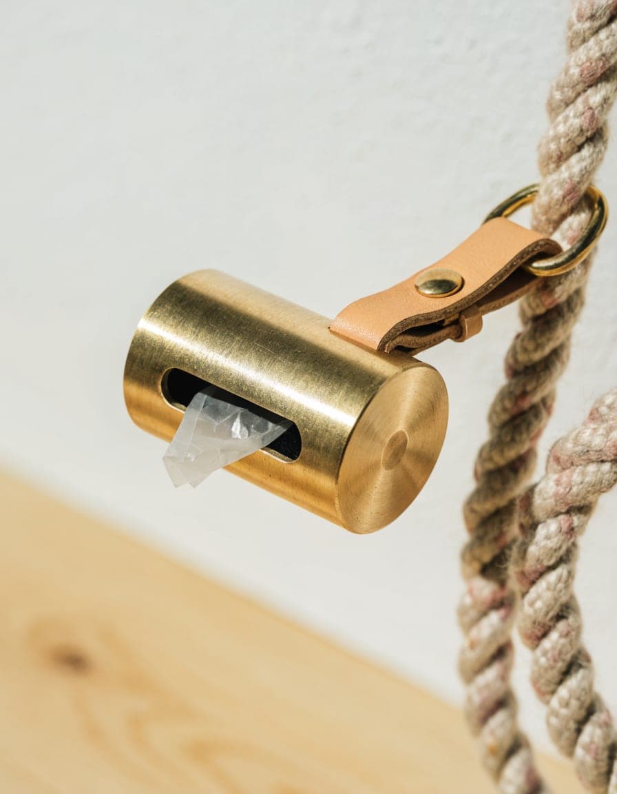 Brass Bag Dispenser, view 2