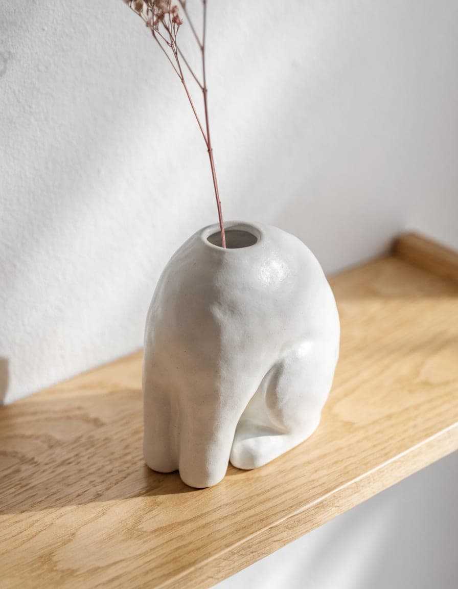 Seated Cat Vase, view 2