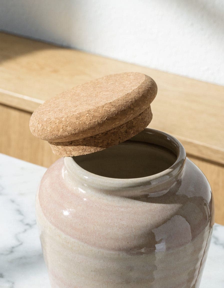 Stoneware Treat Jar, view 2