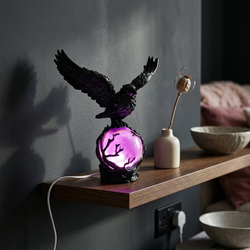 Creative Gothic Raven LED Lamp