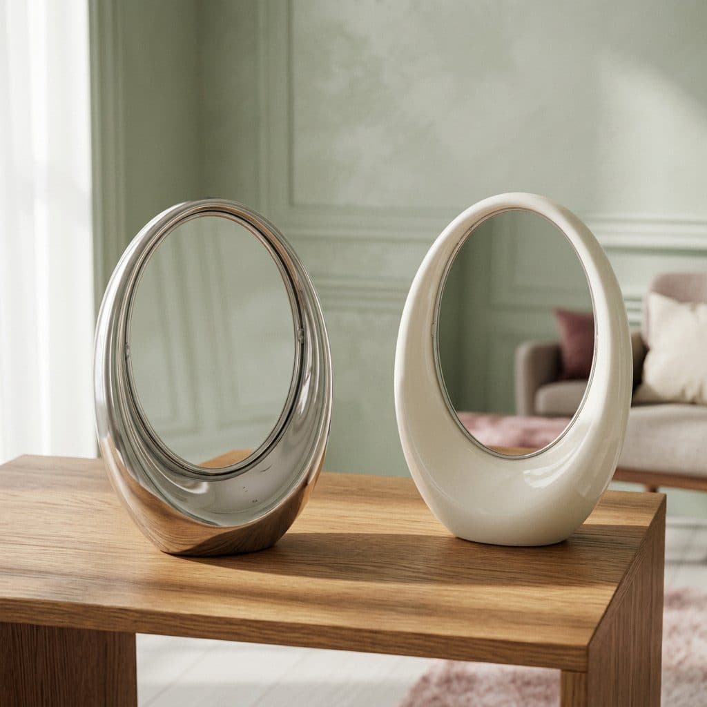 Rotating oval mirror