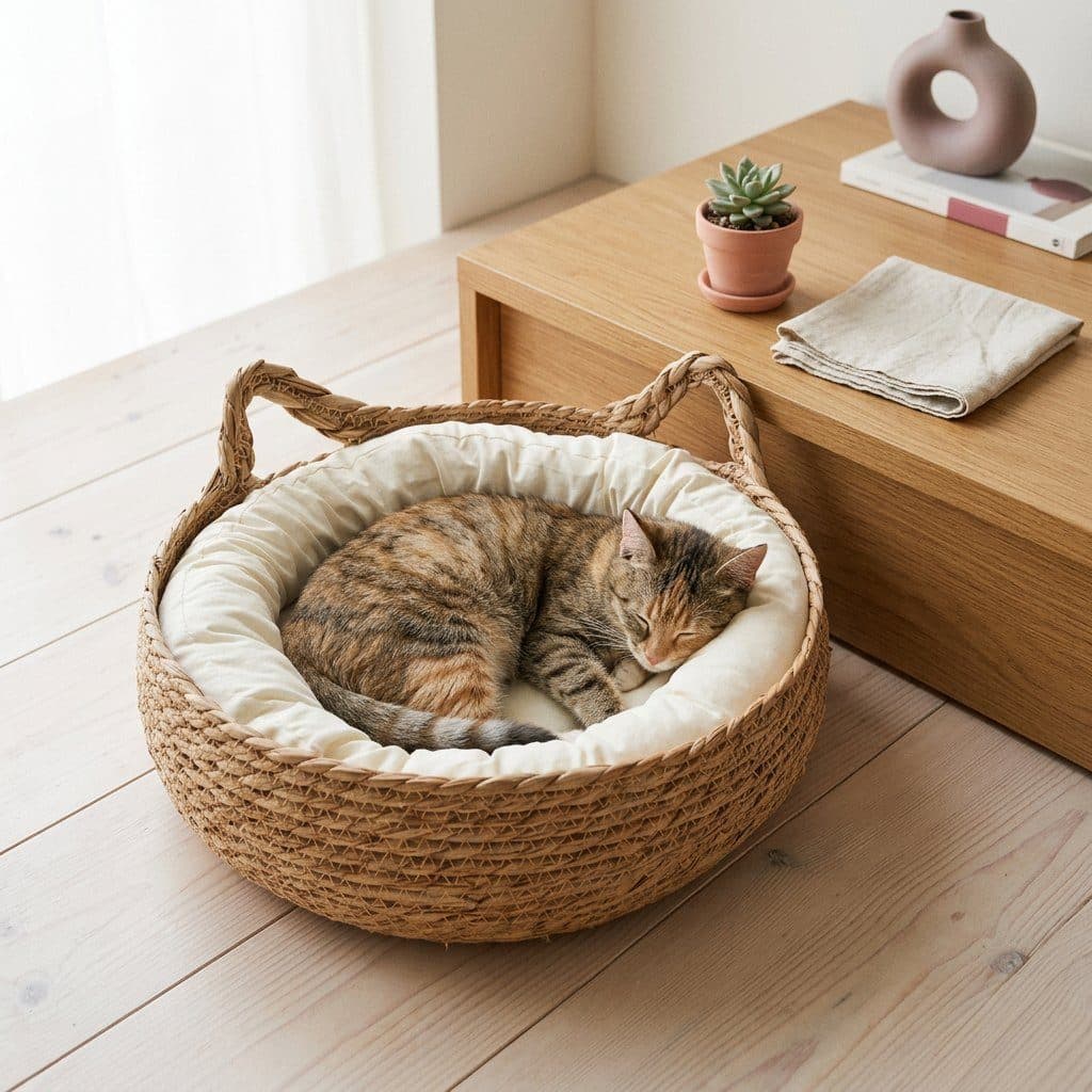Woven pet bed, Small, 35cm